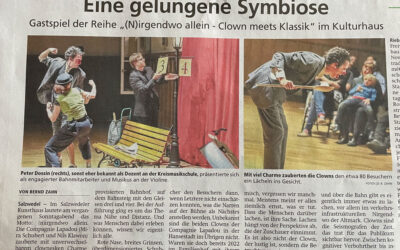 Eine gelungene Symbiose – Premiere im Kunsthaus Salzwedel – Altmark Zeitung (05.10.) berichtet…